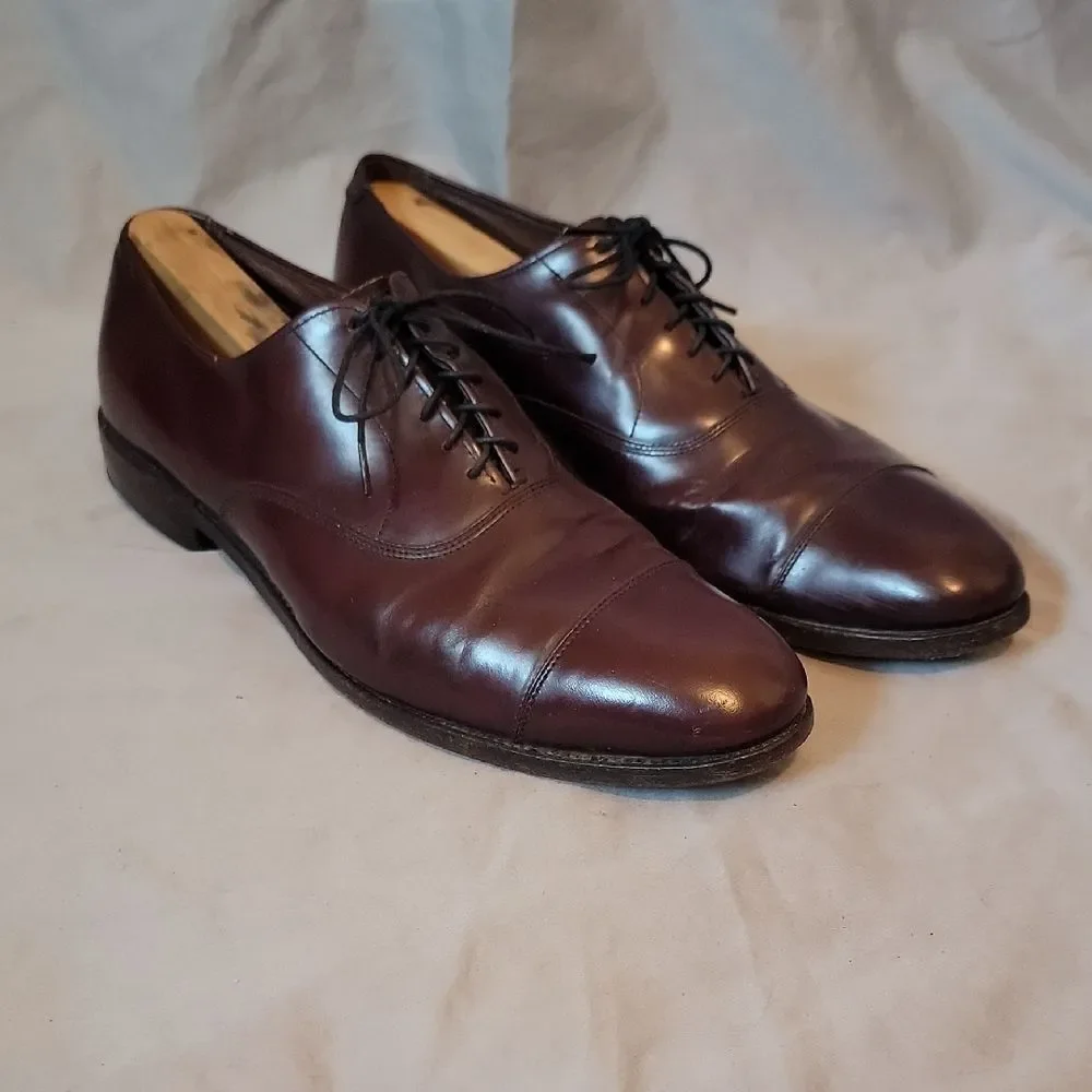 Allen Edmonds Burgub Oxfords Sleek Cap-Toe 11 B Park Avenue